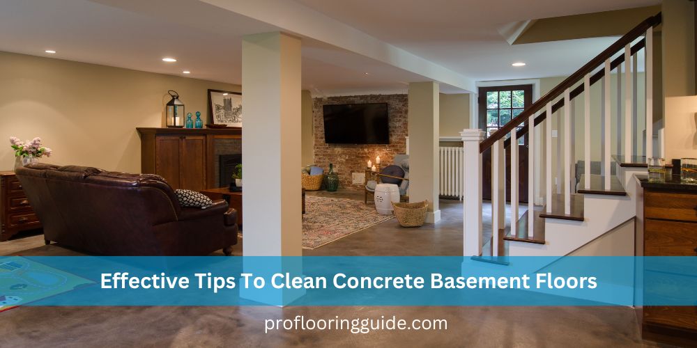 how to clean basement concrete floor