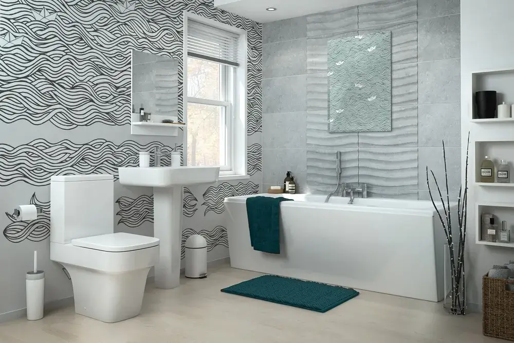 bathroom wallpaper ideas