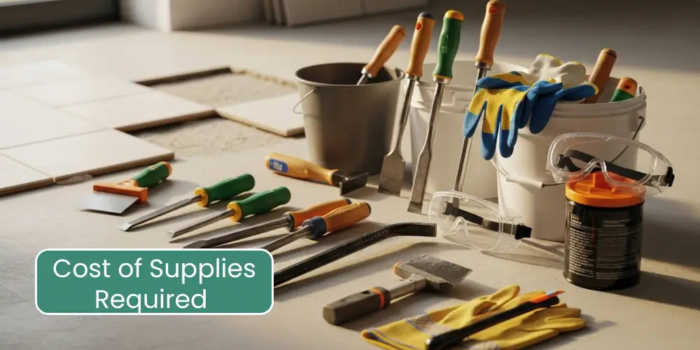 Cost of Supplies Required in Tile Removal